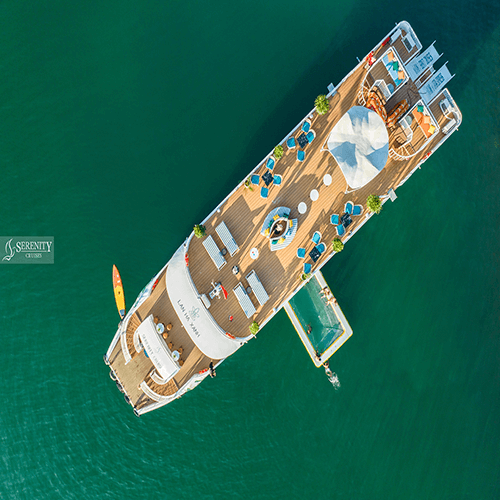 Tour du thuyền Serenity 5 sao thăm vịnh Lan Hạ 1 ngày