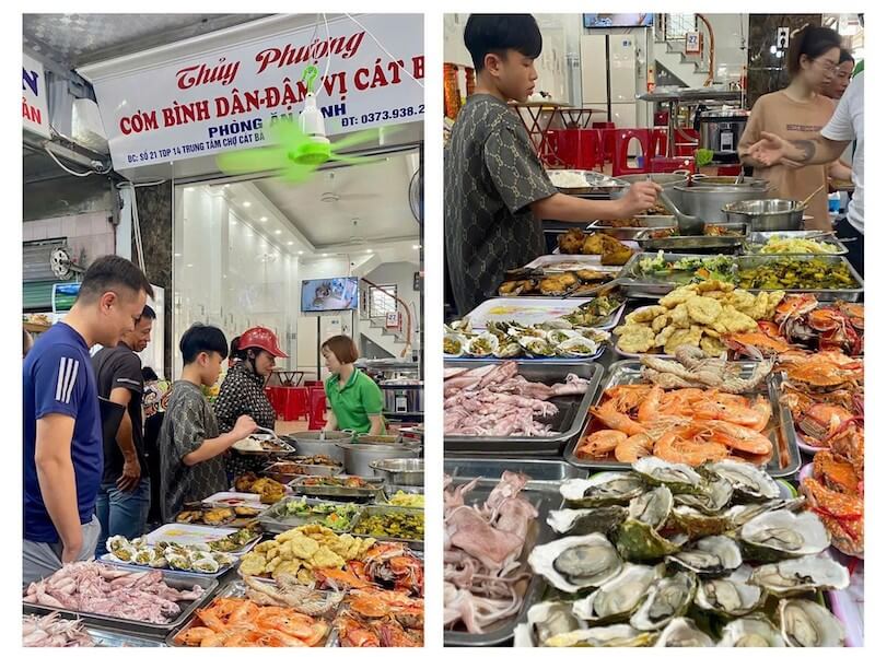 Quán cơm bình dân Cát Bà 8