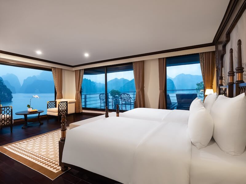 Phòng du thuyền ngủ đêm 5 sao Hạ Long